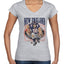 New England Fans NE Fantasy Football Sports Womens V-Neck Tee