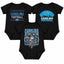 3-Pack Baby Bodysuit American Football Fan for Boys Girls Newborn Infant