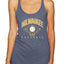American Baseball Fan Vintage Distressed Field Sports Gift Tri-Blend Racerback Tank