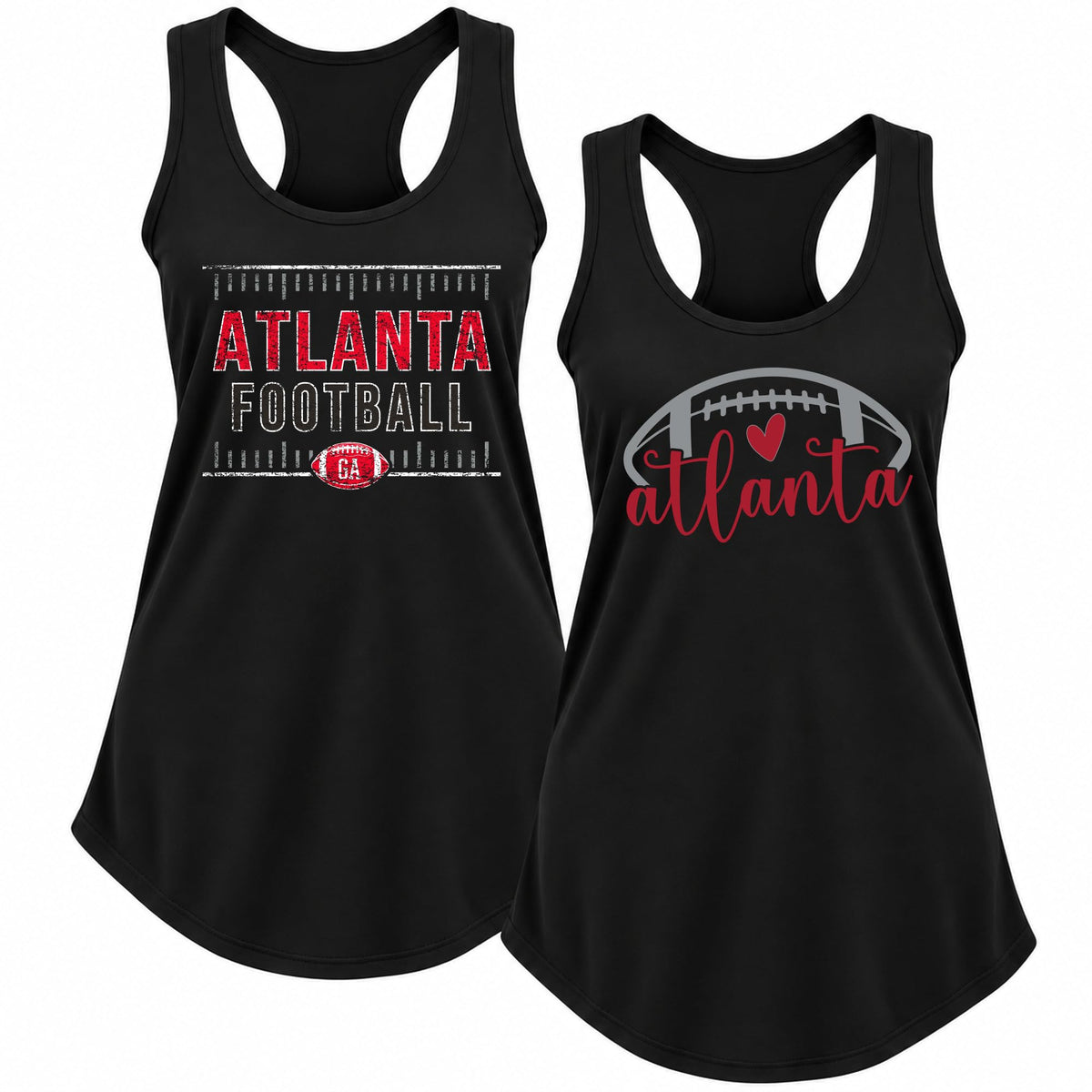 Vintage American Football Team 2 Pack Sports Ladies Racerback Tank Top