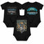 3-Pack Baby Bodysuit American Football Fan for Boys Girls Newborn Infant
