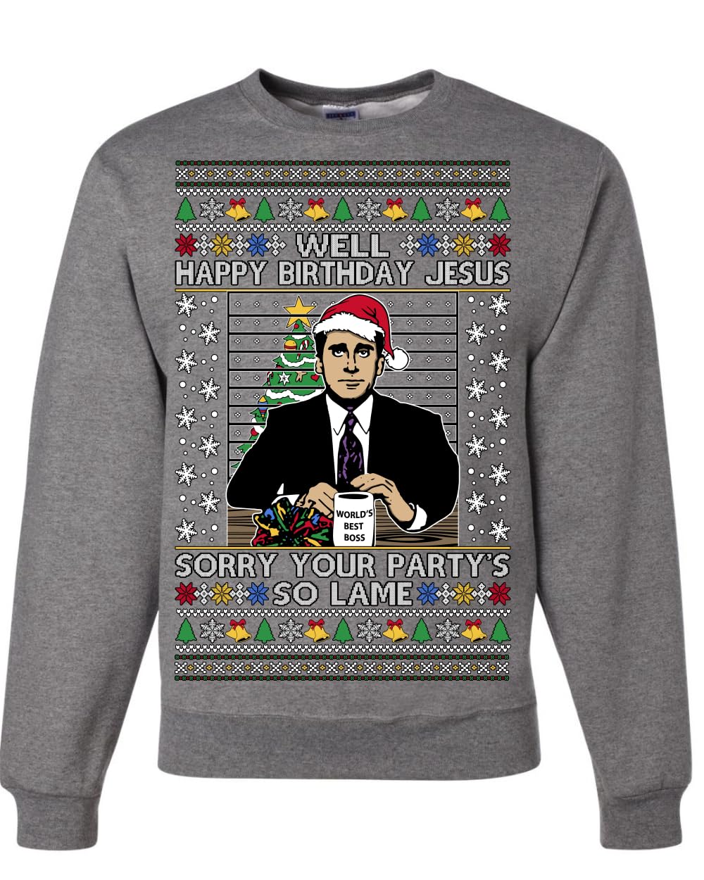 Well Happy Birthday Jesus Ugly Christmas Sweater Mens Womens Sweatshirt