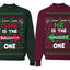 She is Naughty One, He is the Naughty One Funny Couples Sweatshirt