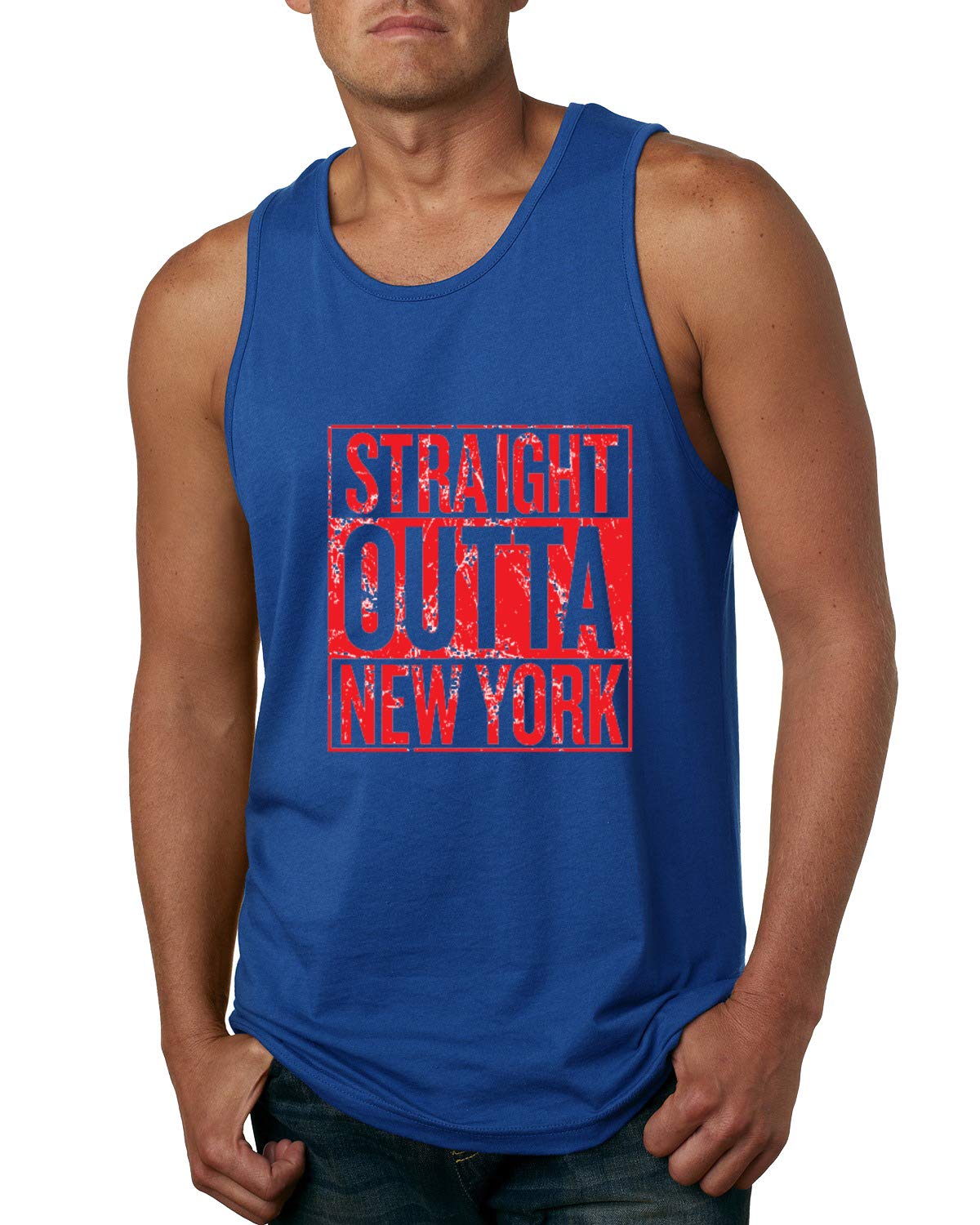 Straight Outta State Fan Fantasy Sports Mens Graphic Tank Top