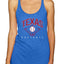 American Baseball Fan Vintage Distressed Field Sports Gift Tri-Blend Racerback Tank