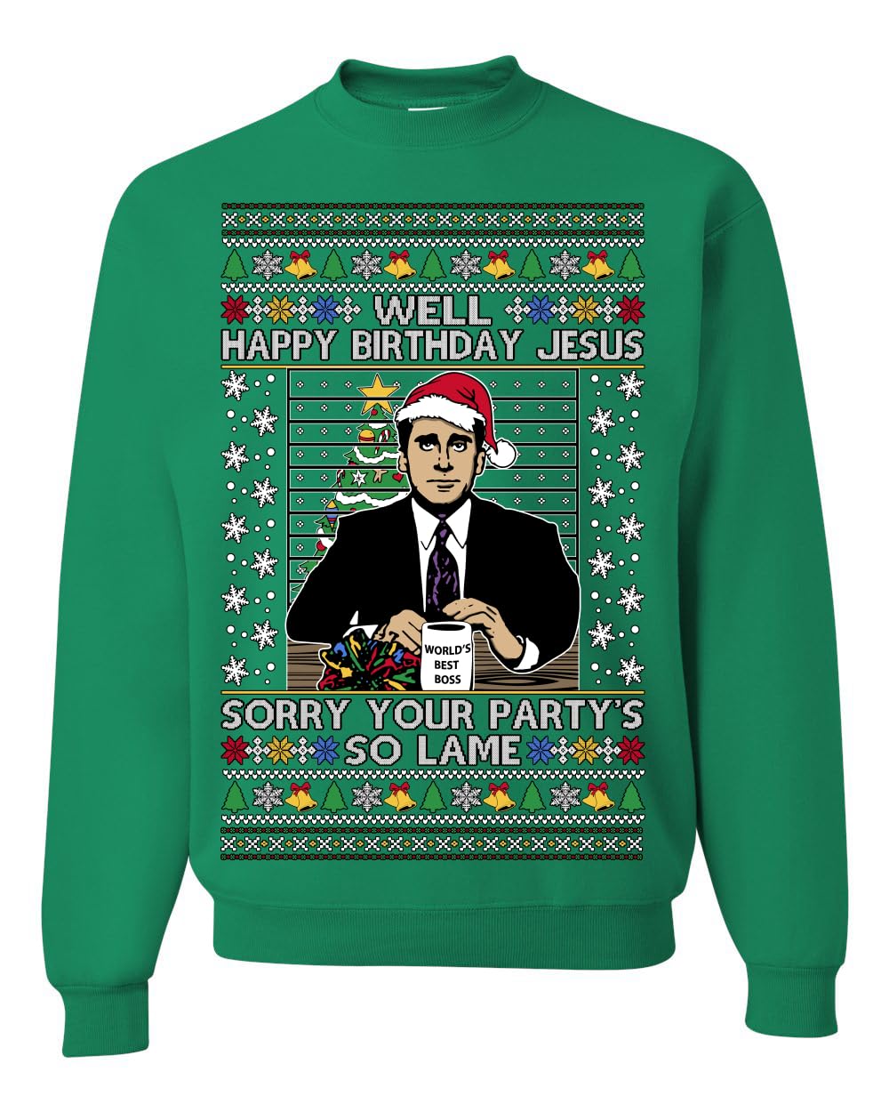 Well Happy Birthday Jesus Ugly Christmas Sweater Mens Womens Sweatshirt