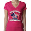Funny Island Pop Culture Womens Junior Fit V-Neck Tee