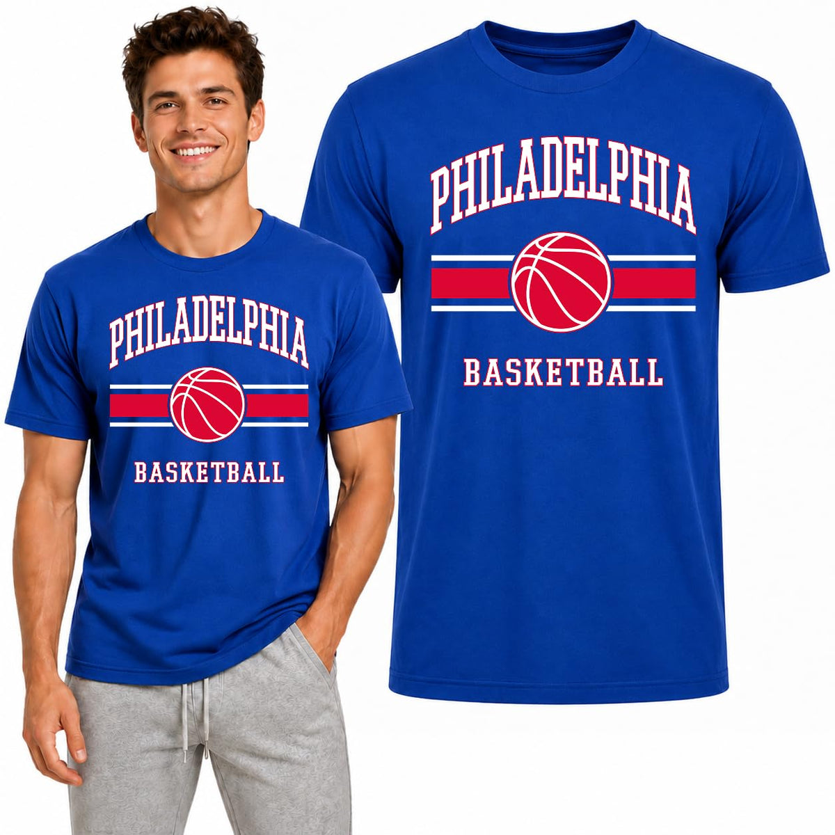 Basketball Fantasy Fan Sports Unisex Light Cotton Tee for Men Women Fans Sports