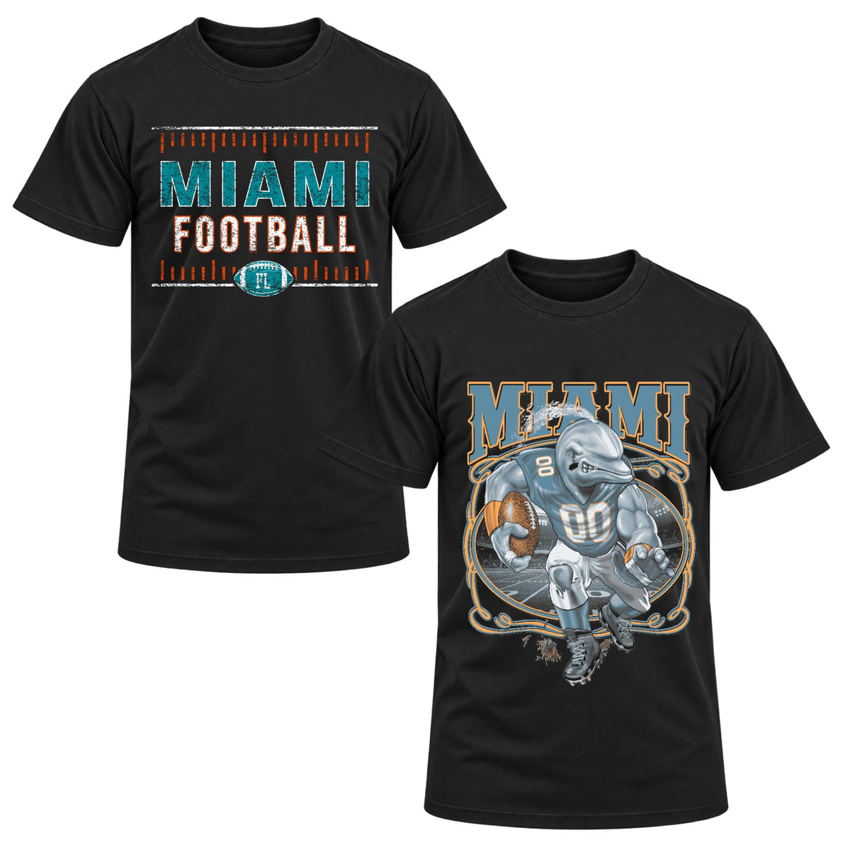 Football Fan 2 Pack Mens Tee Unisex Tshirt Graphic Football Team Tee