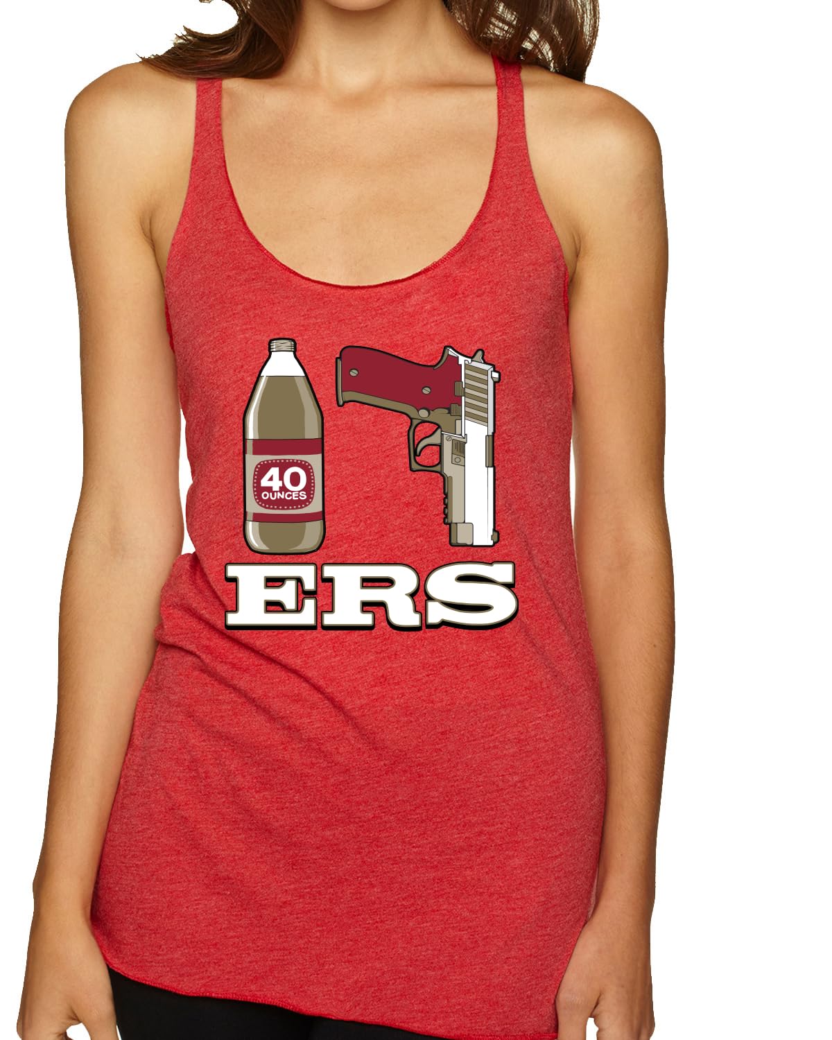 San Francisco Fan | SF Fantasy Football Sports Women's Triblend Racerback Tank