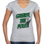 Grease The Poles Broad Street Phil Football Sports Womens Standard V-Neck Tee
