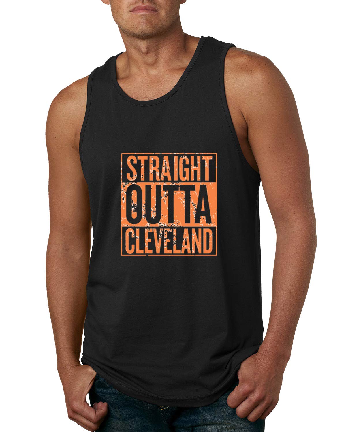Straight Outta State Fan Fantasy Sports Mens Graphic Tank Top