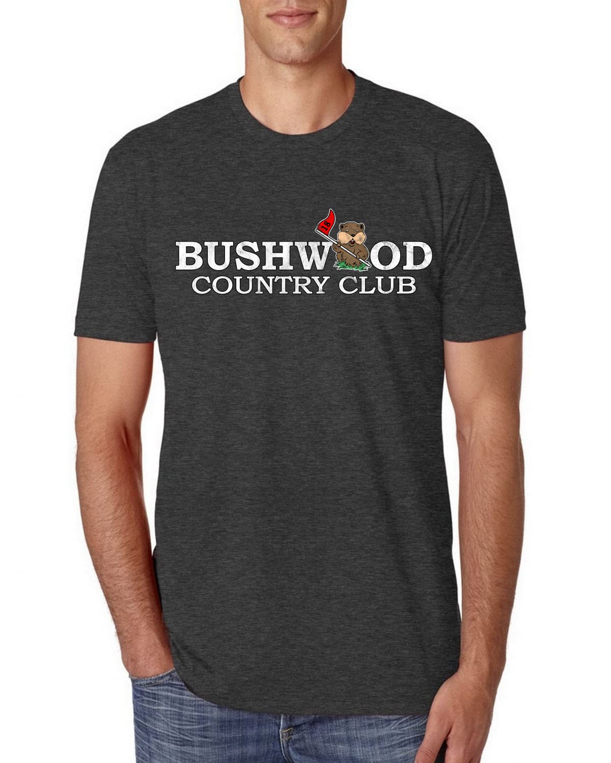 Bushwood Country Funny Golfing Shirt Humor Mens Premium Tri Blend T-Shirt
