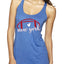 Football Hometown Fan Heart Script Writing Sports Tri-Blend Racerback Tank Top