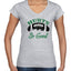 Grease The Poles Broad Street Phil Football Sports Womens Standard V-Neck Tee