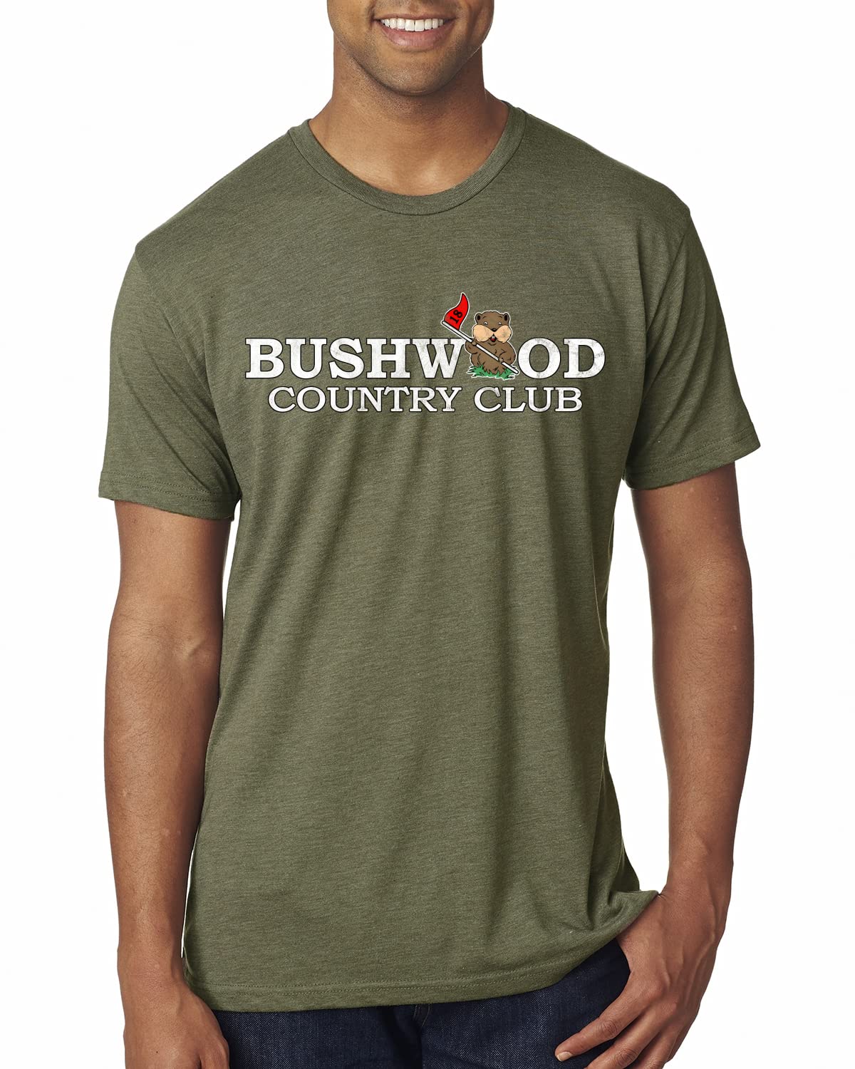 Bushwood Country Funny Golfing Shirt Humor Mens Premium Tri Blend T-Shirt