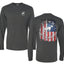 US Flag Ford Bronco Front and Back  Cars and Trucks Mens Long Sleeve Shirt