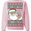 Santa Knows You've Been a Dumb Bitch Funny Vulgar Ugly Christmas Sweater
