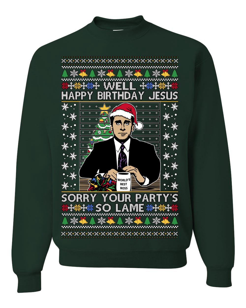 Well Happy Birthday Jesus Ugly Christmas Sweater Mens Womens Sweatshirt