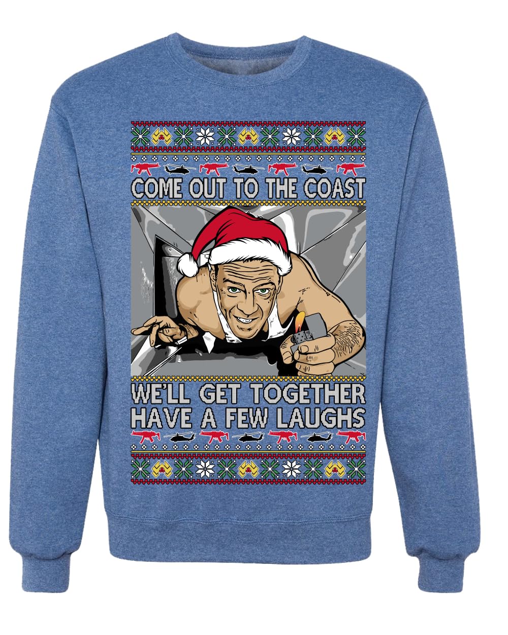 Nakatomi Christmas Party McClane Ugly Christmas Sweater Crewneck Sweatshirt
