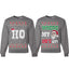 Where My Ho's At? Ugly Christmas Couples Sweaters Adult Him Hers Matching Unisex Holiday Sweatshirts