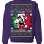 Funny Italian Christmas Donkey Ugly Christmas Sweater Crewneck Sweatshirt