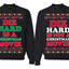 Die Hard is a Not Christmas Movie | McClane Nakatomi Matching His and Hers Couples Sweatshirt Ugly Christmas Matching Couple