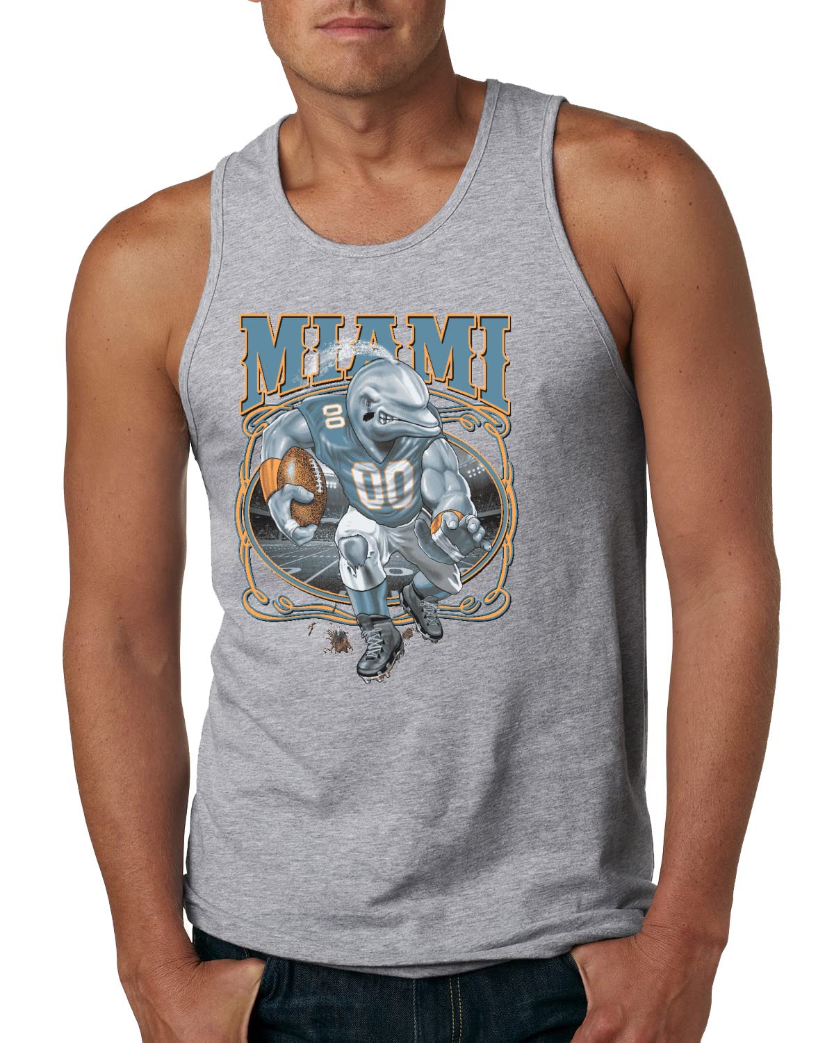 Miami Fans Fantasy Football Sports Mens Tank Top