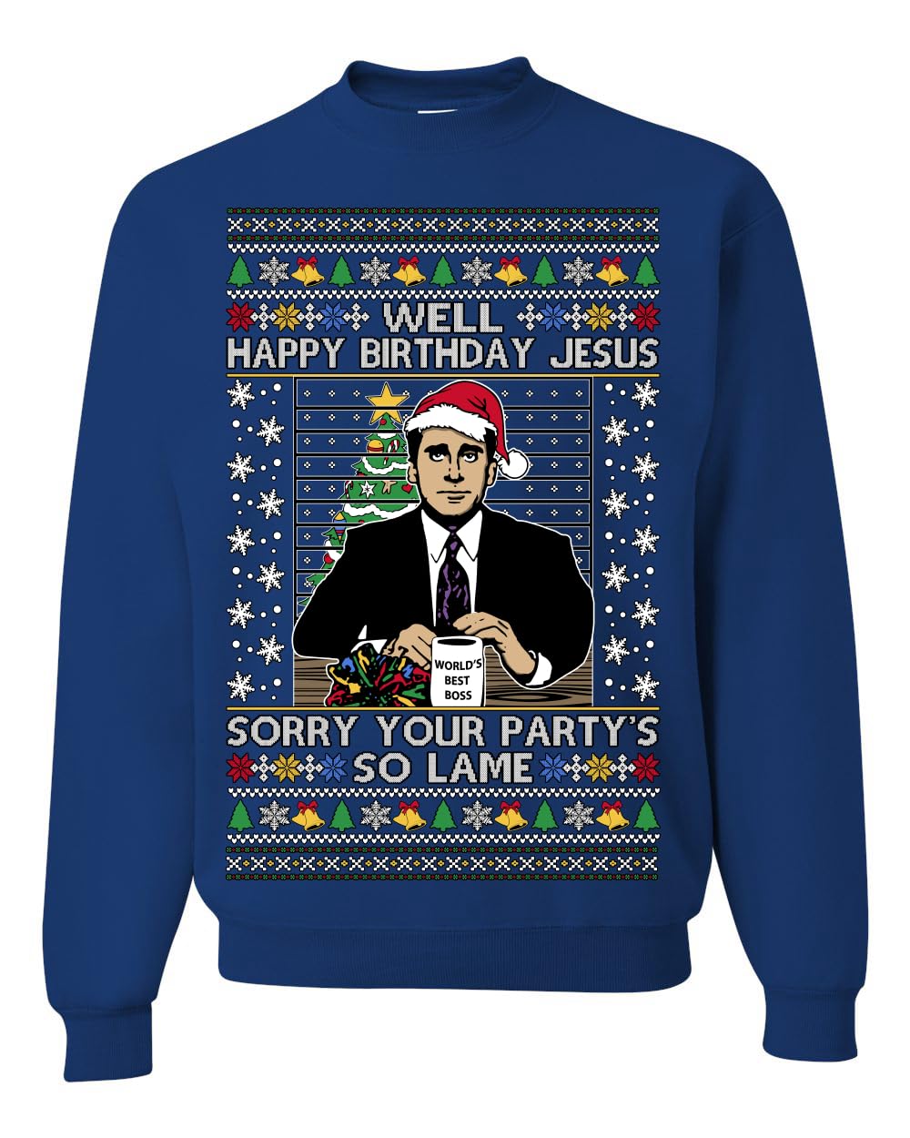 Well Happy Birthday Jesus Ugly Christmas Sweater Mens Womens Sweatshirt