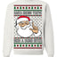 Santa Knows You've Been a Dumb Bitch Funny Vulgar Ugly Christmas Sweater