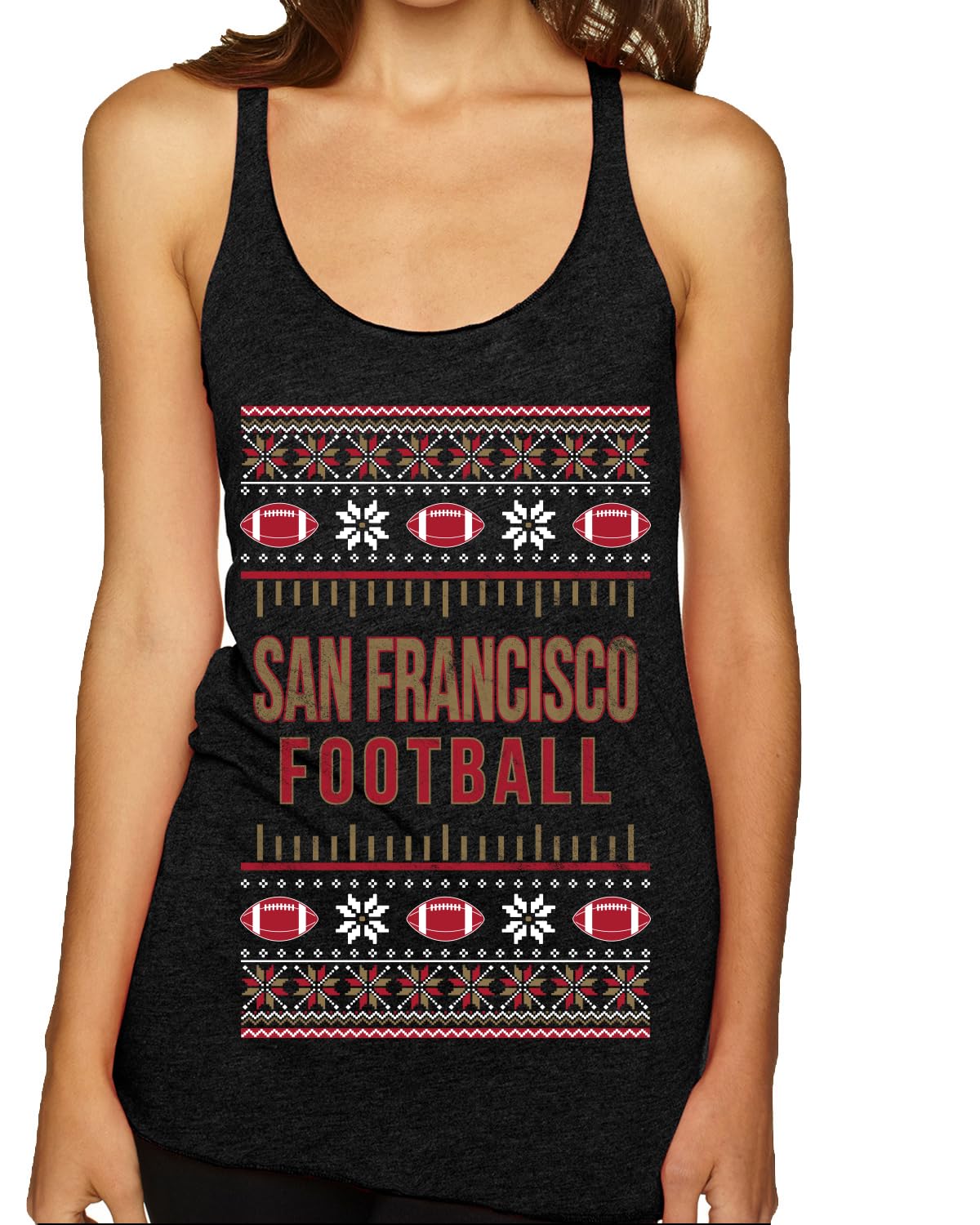 San Francisco Fan | SF Fantasy Football Sports Women's Triblend Racerback Tank