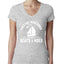Funny Island Pop Culture Womens Junior Fit V-Neck Tee