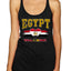 Flag Heart Soccer Fan | Women's Novelty Shirt | Game Day Gift for Her Tri-Blend Racerback Tank Top