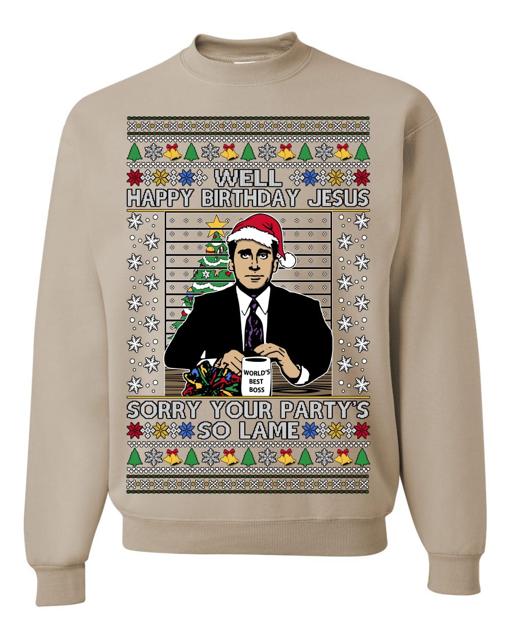 Well Happy Birthday Jesus Ugly Christmas Sweater Mens Womens Sweatshirt