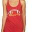 Football Hometown Fan Heart Script Writing Sports Tri-Blend Racerback Tank Top