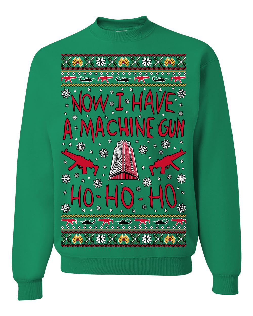 Nakatomi Christmas Party McClane Ugly Christmas Sweater Crewneck Sweatshirt