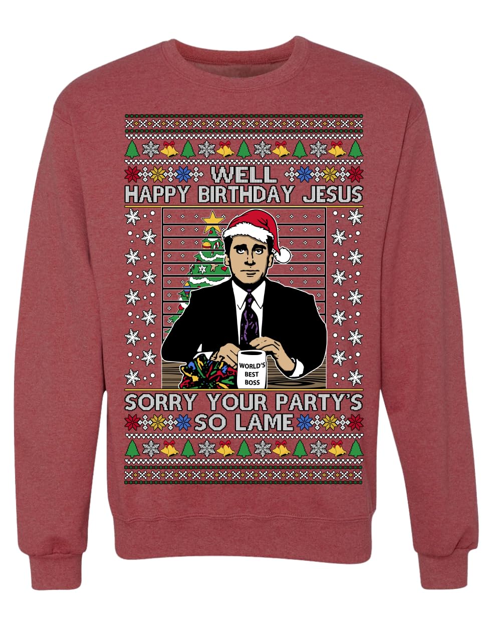 Well Happy Birthday Jesus Ugly Christmas Sweater Mens Womens Sweatshirt
