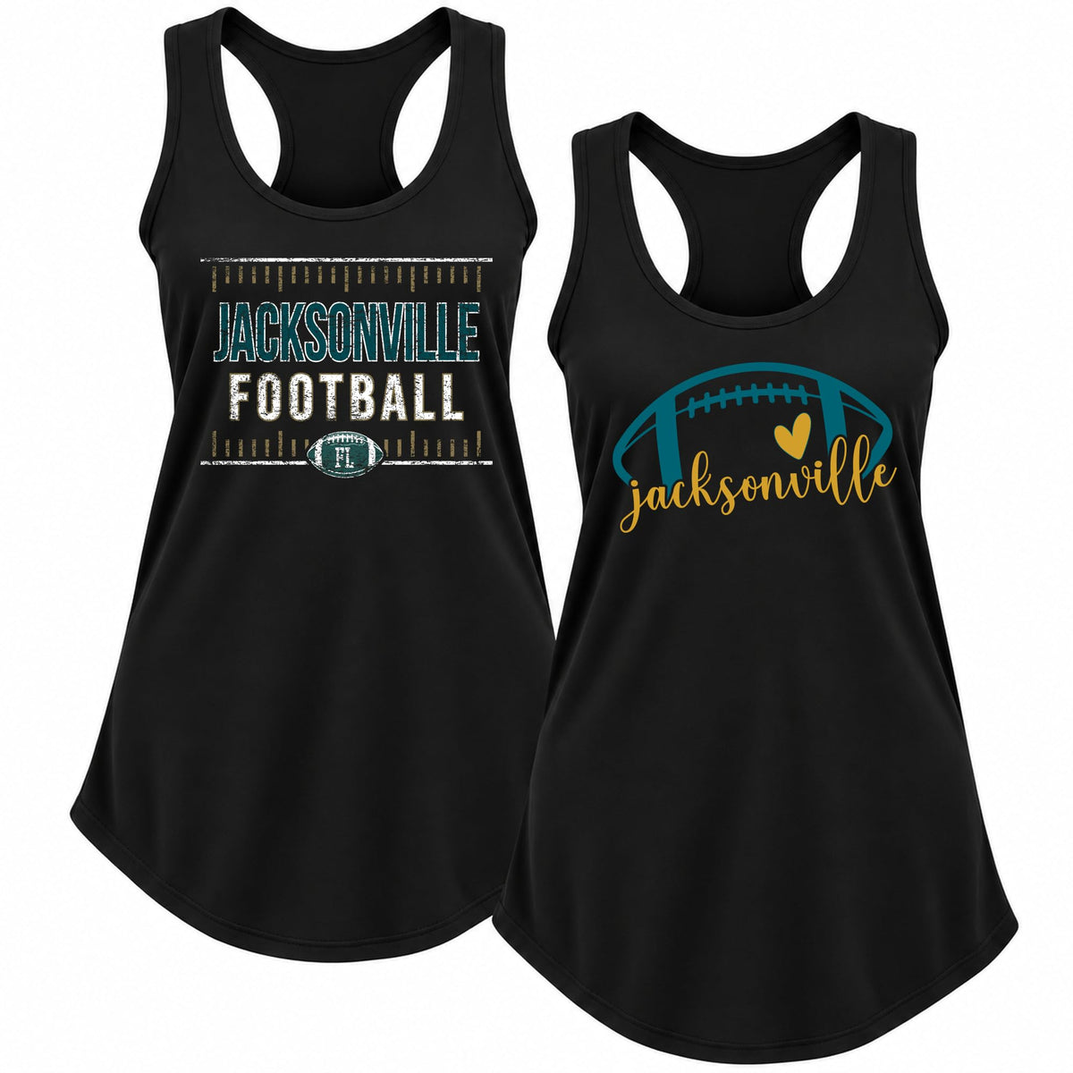 Vintage American Football Team 2 Pack Sports Ladies Racerback Tank Top