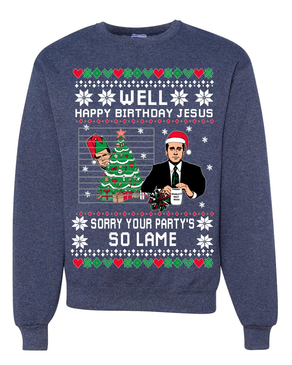 Well Happy Birthday Jesus Ugly Christmas Sweater Mens Womens Sweatshirt