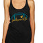 Football Hometown Fan Heart Script Writing Sports Tri-Blend Racerback Tank Top