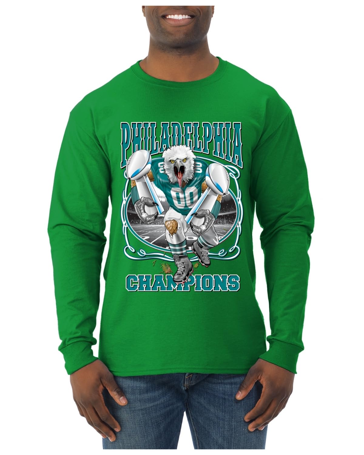 Phil Fan Fantasy Football Sports Mens Long Sleeve Shirt