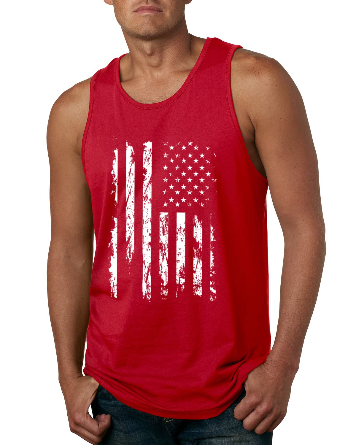 Beer Bacon Guns Freedom Funny America USA Drinking Independence Day Mens Graphic Tank Top