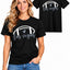 Womens Football Fan Cotton Tee Graphic We love City T Shirt