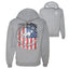 US Flag Ford Bronco Cars and Trucks Front and Back Graphic Zip Up Hoodie Sweatshirt