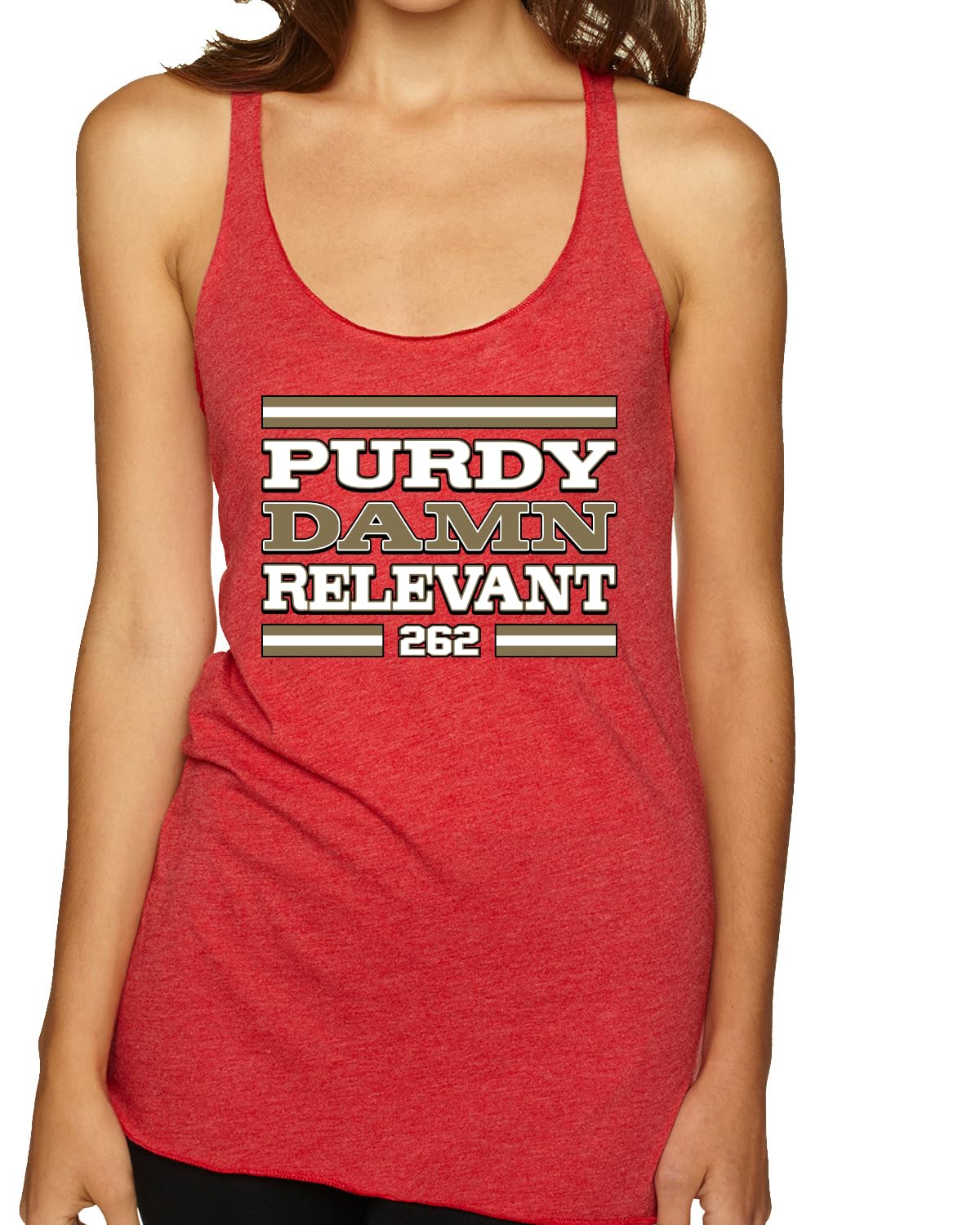 San Francisco Fan | SF Fantasy Football Sports Women's Triblend Racerback Tank