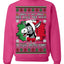 Funny Italian Christmas Donkey Ugly Christmas Sweater Crewneck Sweatshirt
