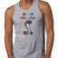 Shelby Cobra USA Logo Emblem Powered by Ford Motors Cars and Trucks Mens Tank Top