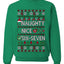Nice Naughty 6-7 Meme Six Seven Sweater Unisex Crewneck Sweatshirt