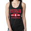 Flag Heart Soccer Fan, Women's Novelty Shirt, Game Day Gift for Her Racerback Tank Top