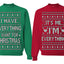 I Have Everything I Want for Christmas Couple Sweatshirt Ugly Christmas Matching Couples